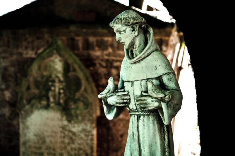 Statue of Saint Francis De Asis at Mission Dolores