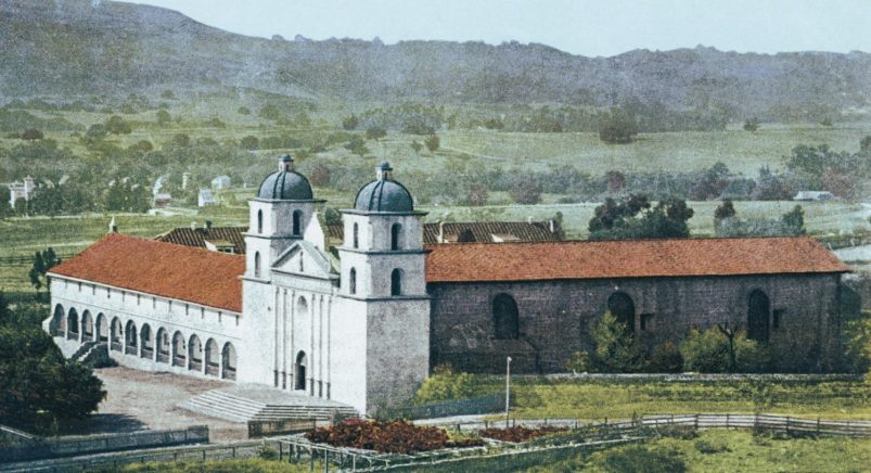 Mission Santa Barbara old portrait