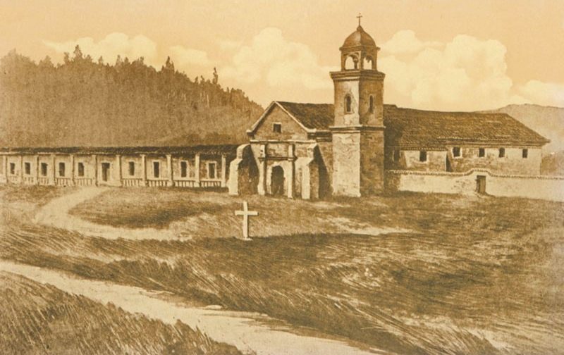 Mission Santa Cruz - Cardinell Vincent Postcards Collection